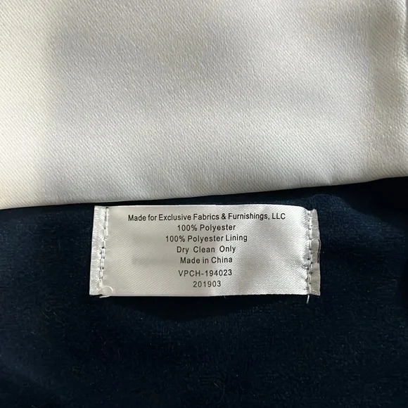 Olivia Signature Velvet Curtains | 2 Single Panel Blackout Curtains | 50"W; 84"L - Picture 2 of 10